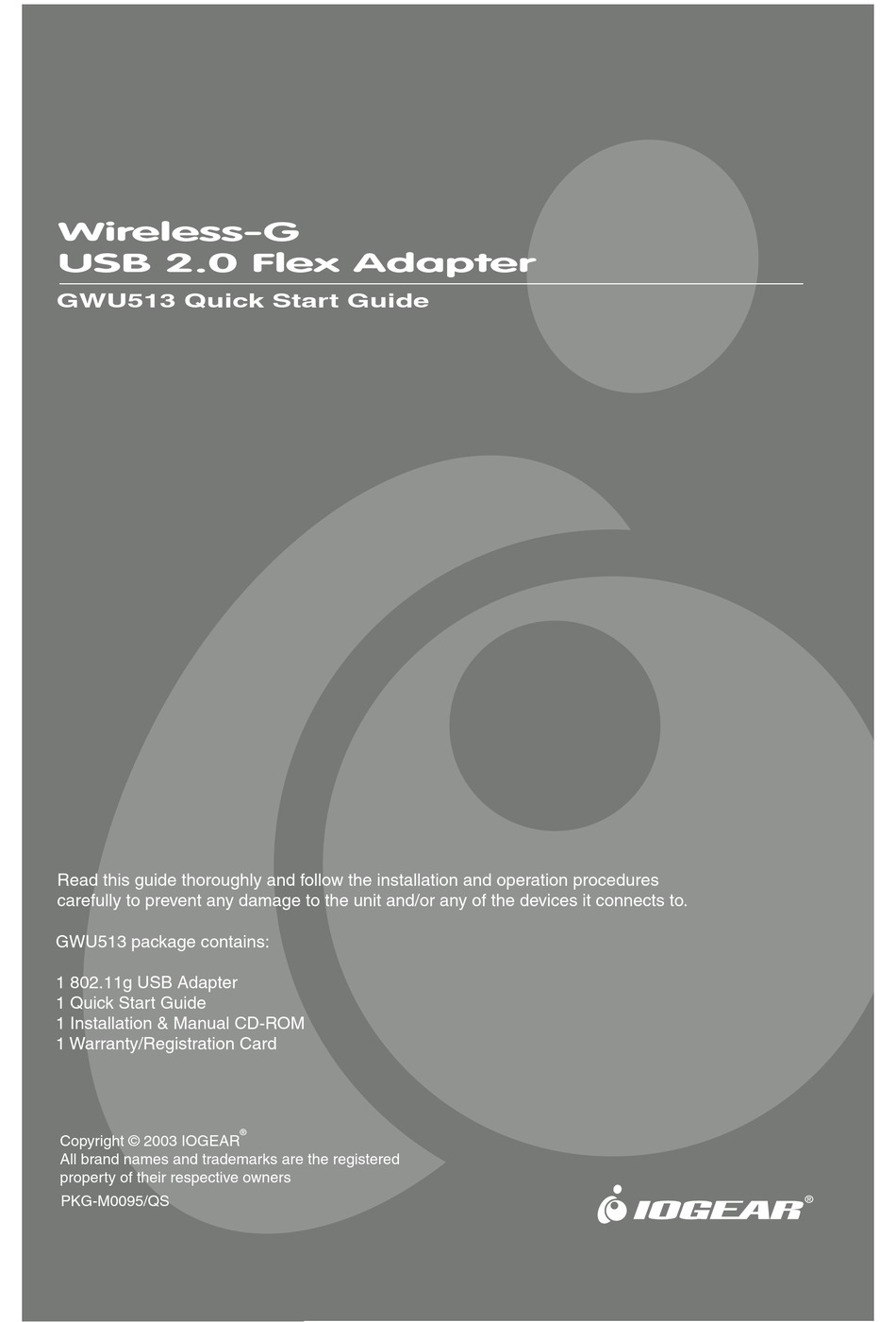 IOGEAR GWU513 ADAPTER QUICK START MANUAL ManualsLib