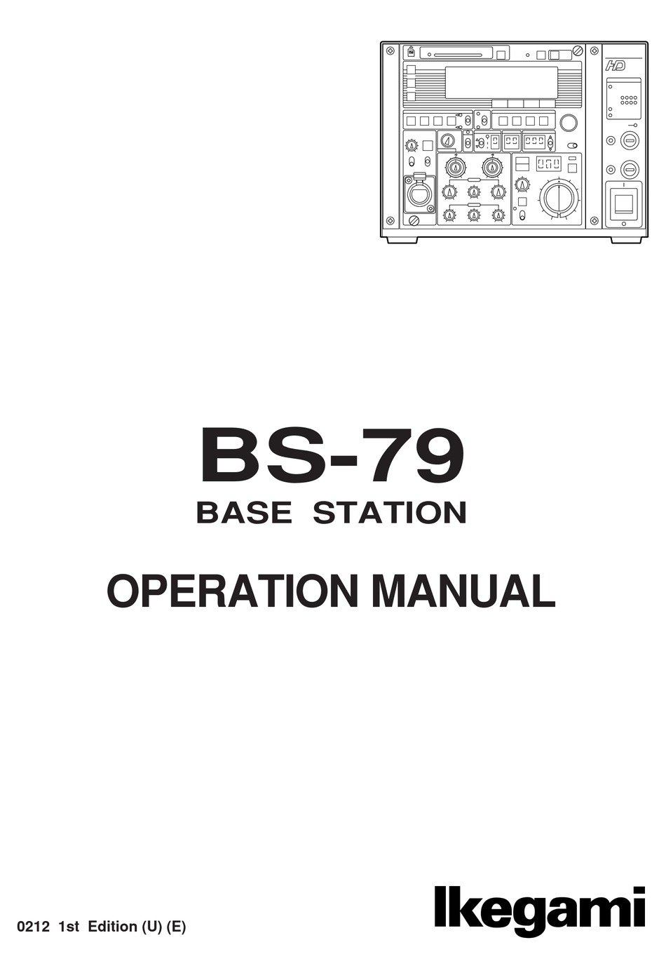 Ikegami Bs 79 Operation Manual Pdf Download Manualslib