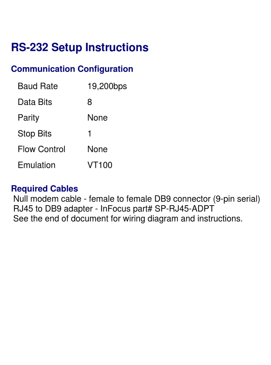 INFOCUS IN35 PROJECTOR SETUP INSTRUCTIONS ManualsLib