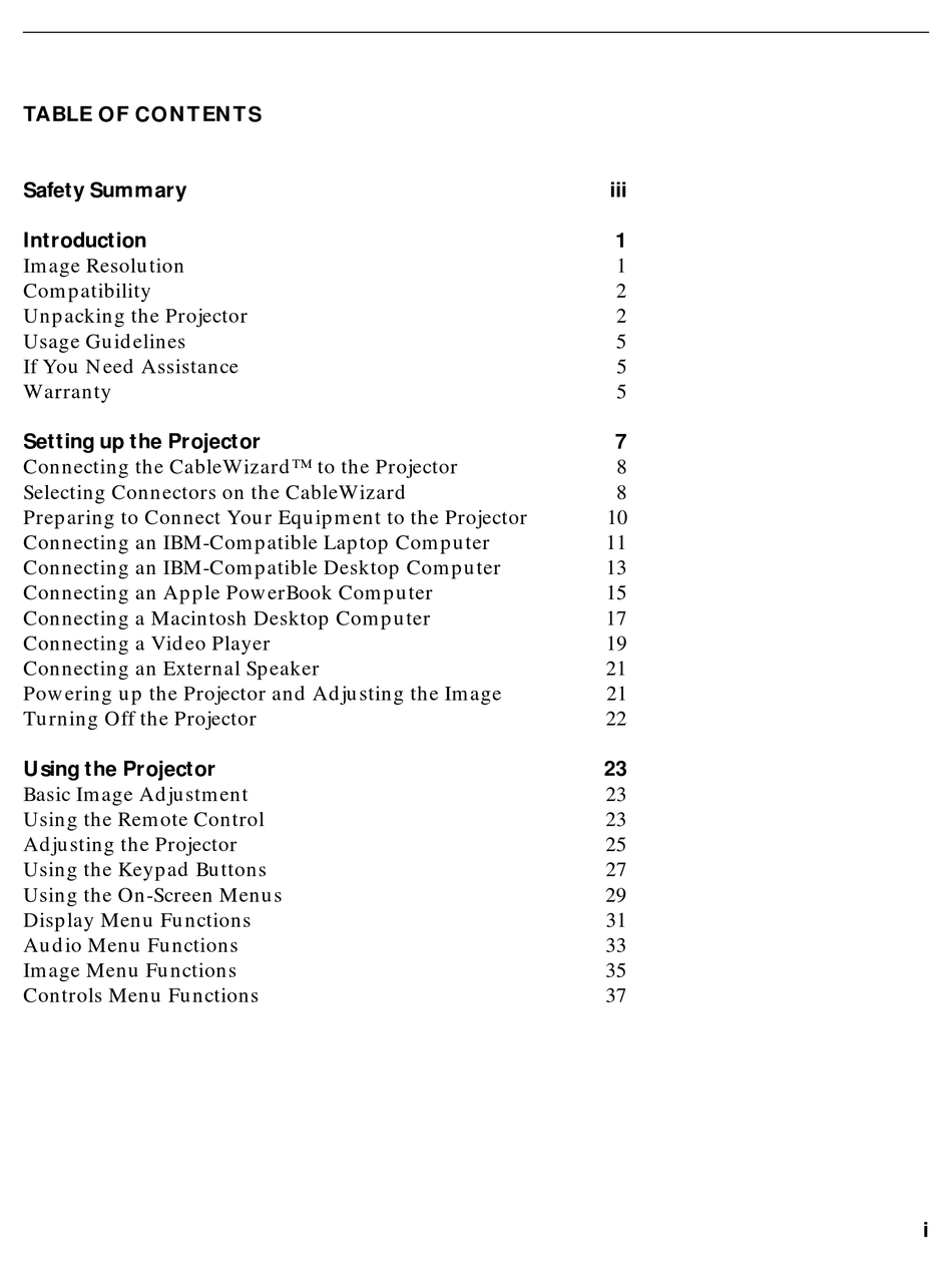 InFocus LP720 User Manual 