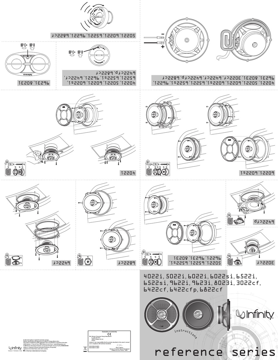 INFINITY REFERENCE 4022I INSTRUCTIONS Pdf Download | ManualsLib