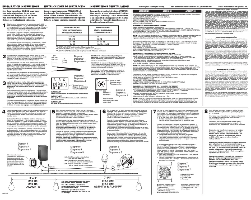 INTERMATIC AL300 TIMER INSTALLATION INSTRUCTIONS | ManualsLib