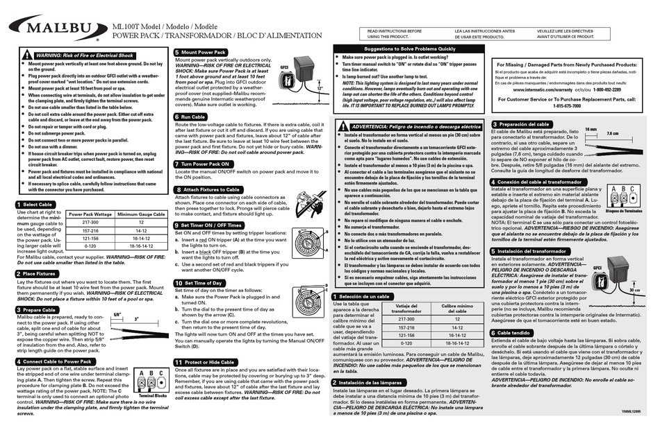 MALIBU BOATS ML100T POWER PACK INSTRUCTIONS ManualsLib