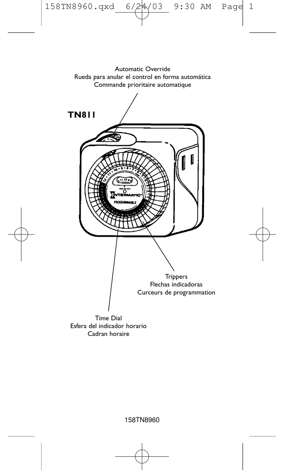 Intermatic timer tn811 manual