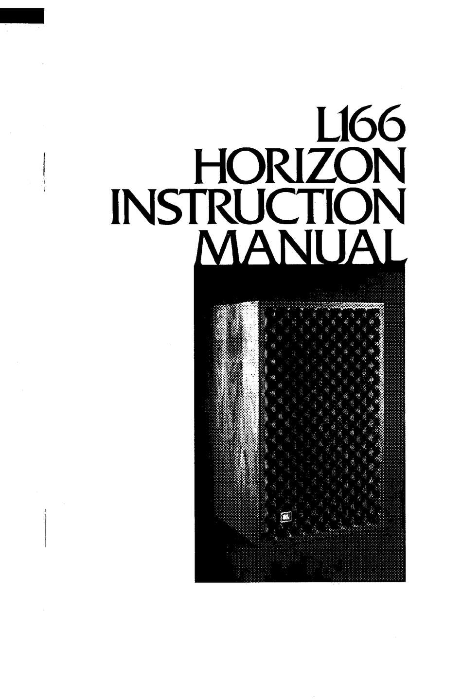 JBL L166 HORIZON MANUAL ManualsLib