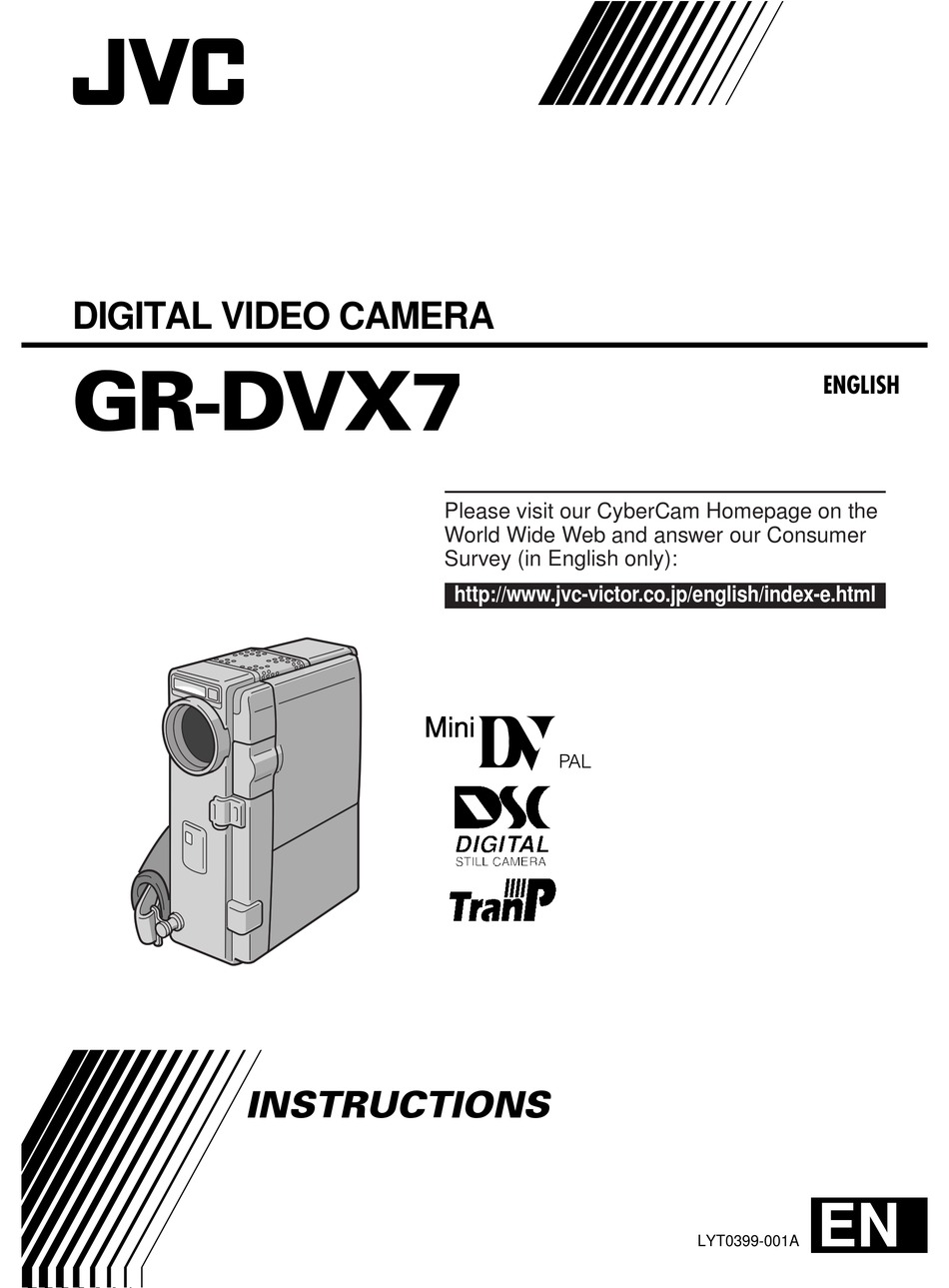 JVC GRDVX7EA CAMCORDER INSTRUCTIONS MANUAL ManualsLib
