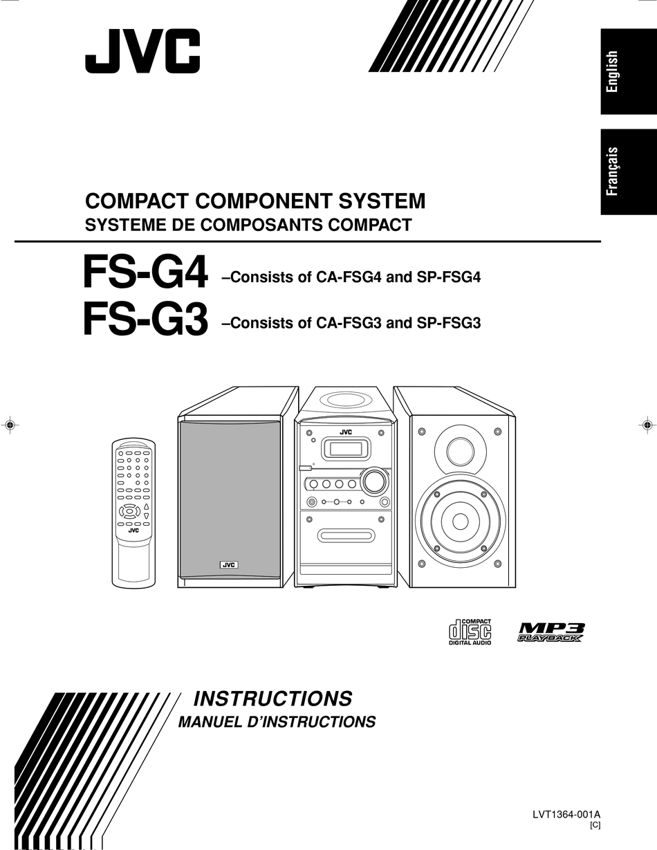 JVC JVC Compact Component System CA-FSH10 W/Remote & Manual 