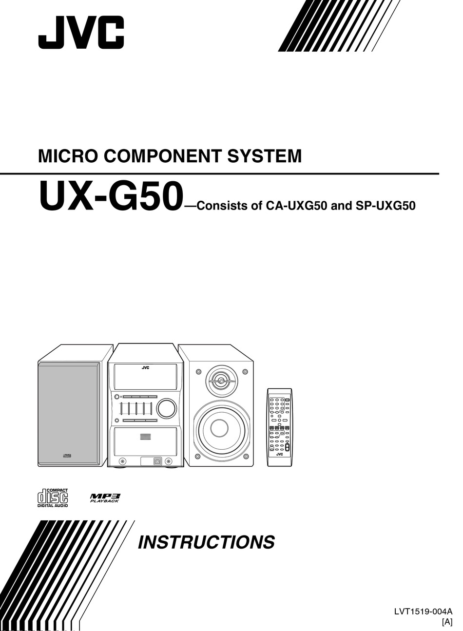 JVC UXG50 STEREO SYSTEM INSTRUCTIONS MANUAL ManualsLib