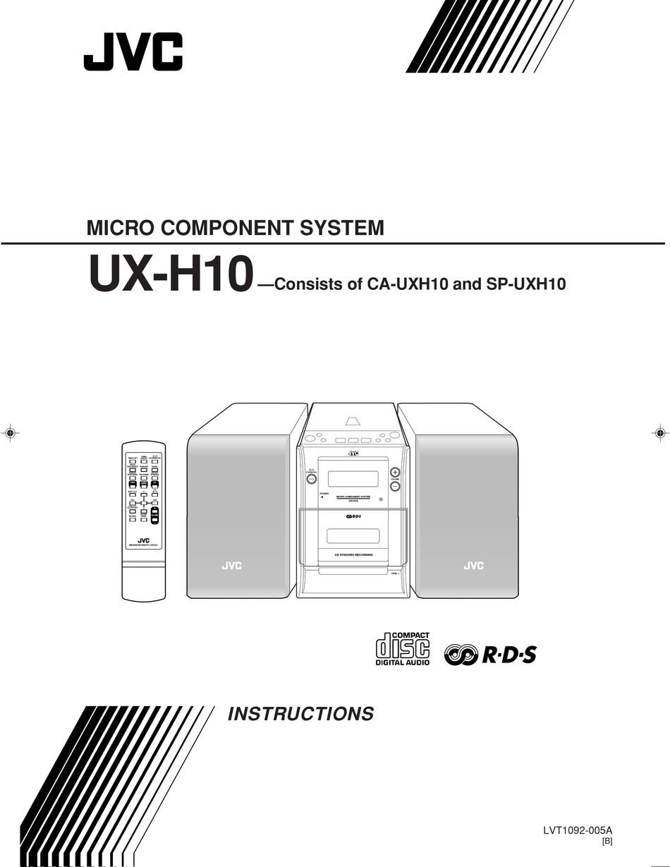 JVC UX-H10AS INSTRUCTIONS MANUAL Pdf Download | ManualsLib