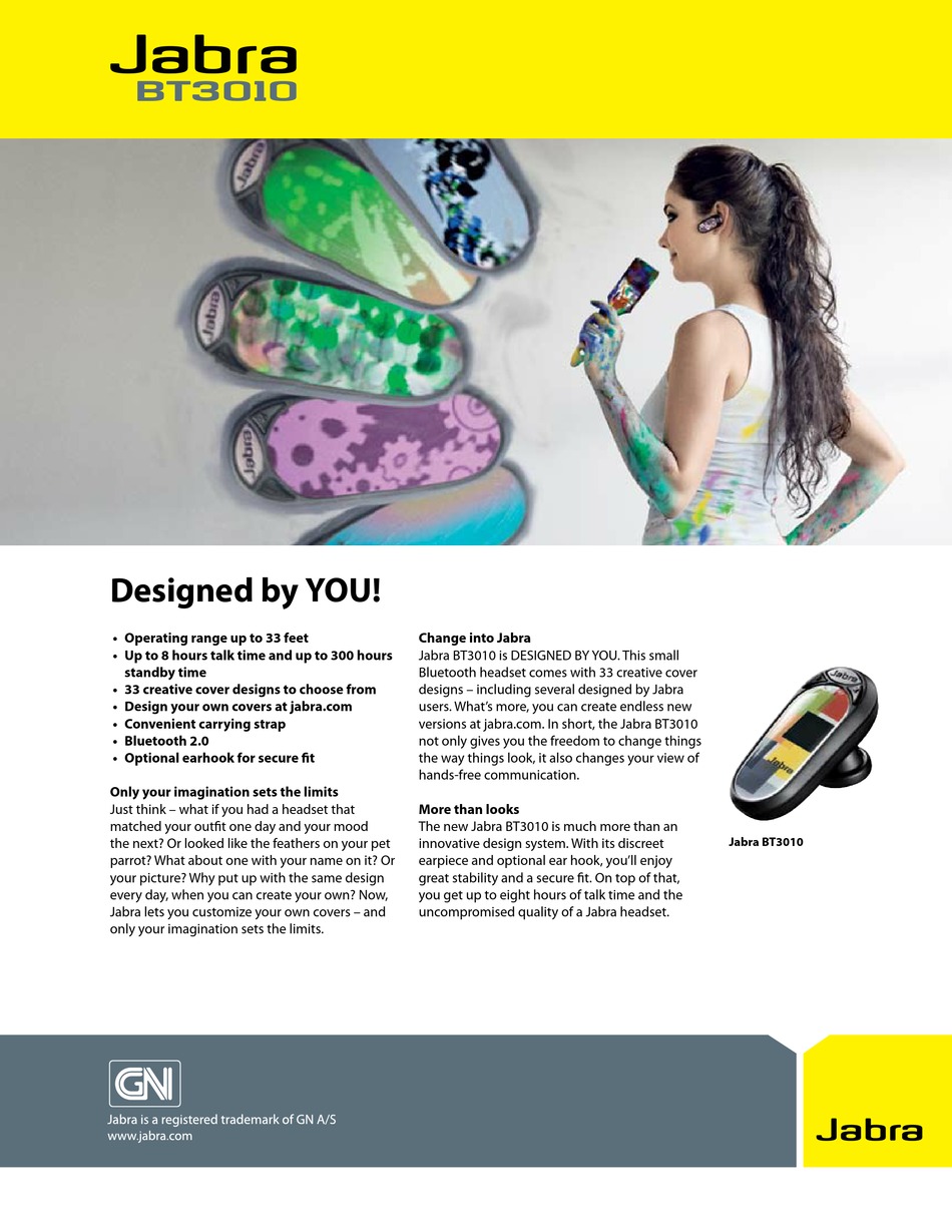 JABRA BT3010 HEADSET QUICK START MANUAL ManualsLib