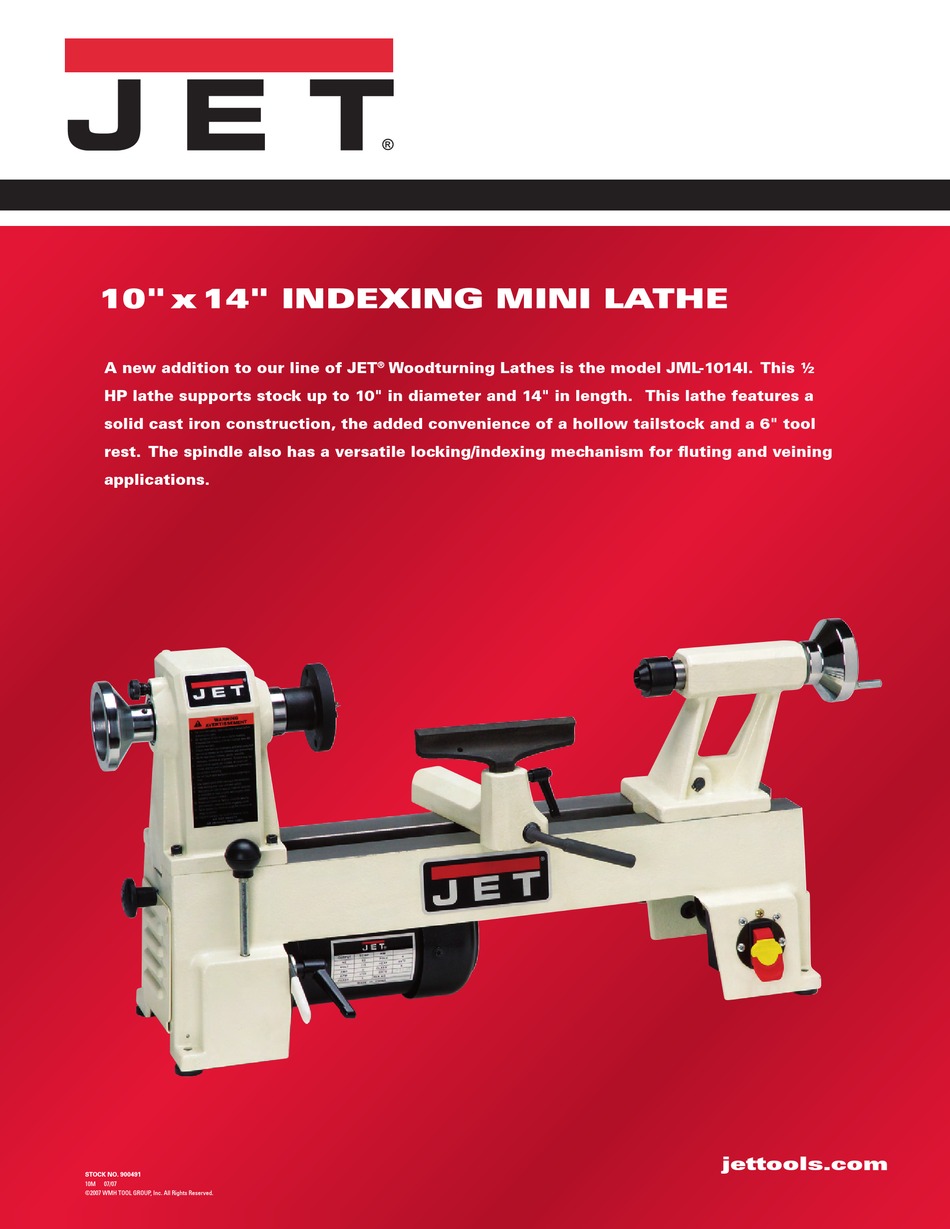 JET JML1014I LATHE BROCHURE ManualsLib