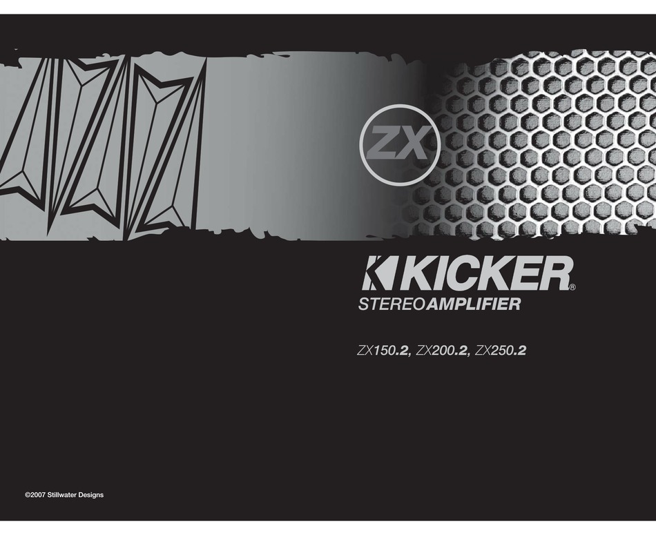 KICKER ZX150.2 OWNER'S MANUAL Pdf Download | ManualsLib