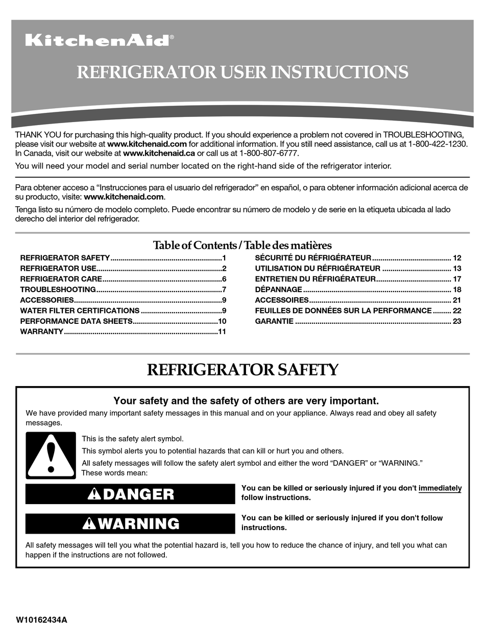KITCHENAID KSBP25IVSS USER INSTRUCTIONS Pdf Download ManualsLib