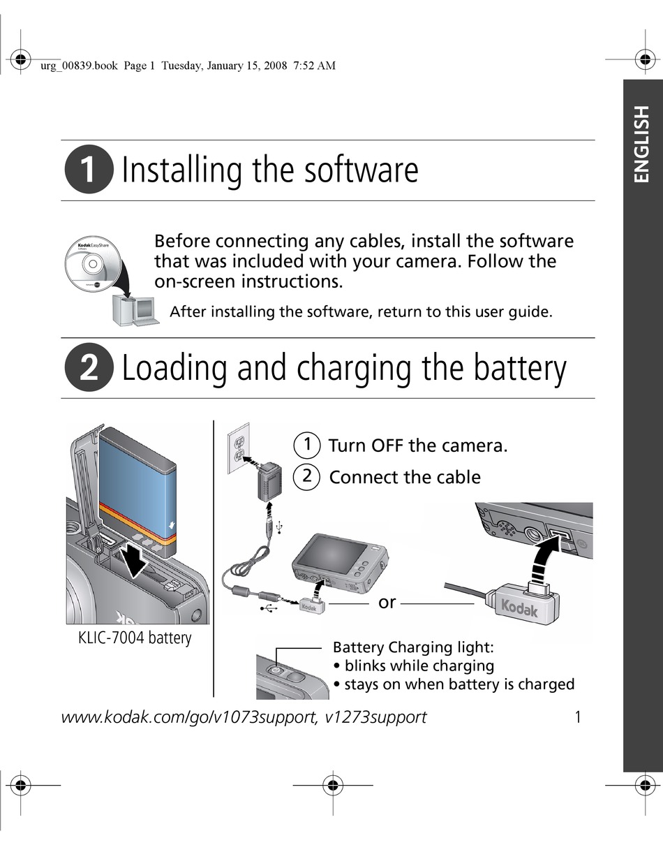 KODAK EASYSHARE V1073 USER MANUAL Pdf Download | ManualsLib