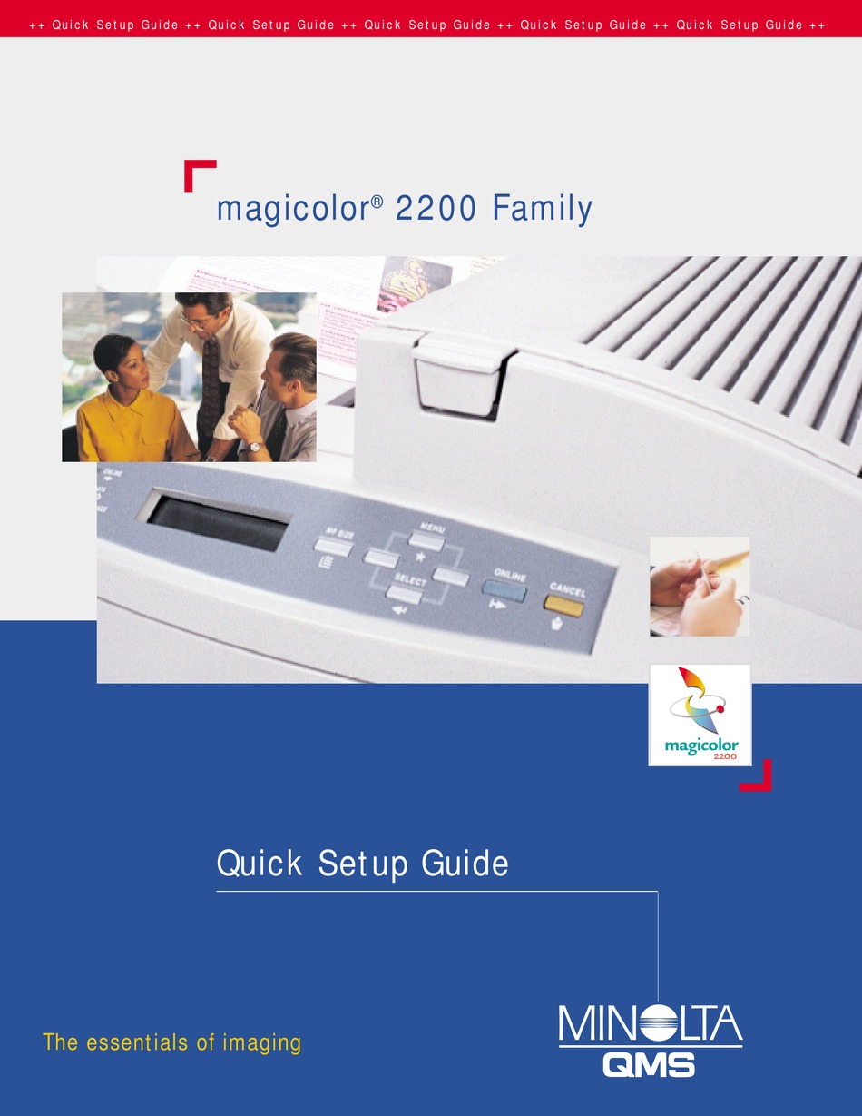 MINOLTAQMS MAGICOLOR 2200 DP PRINTER QUICK SETUP MANUAL ManualsLib