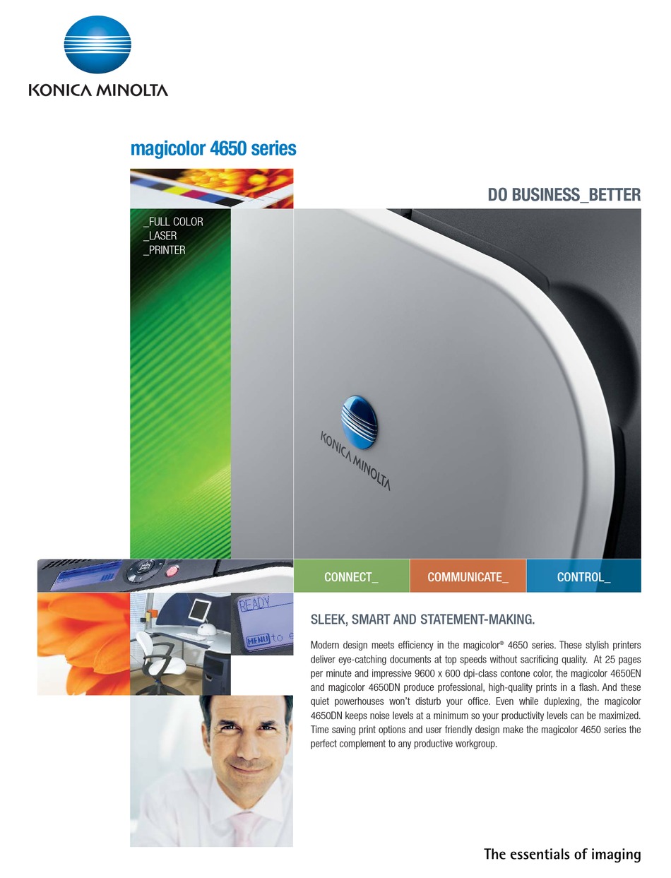 Konica Minolta Magicolor 4650 Specifications Pdf Download Manualslib
