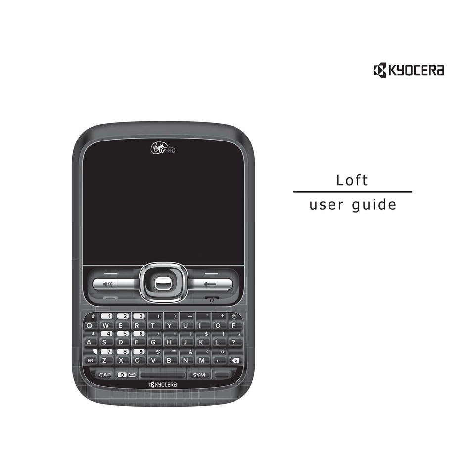 Kyocera Loft User Manual Pdf Download Manualslib