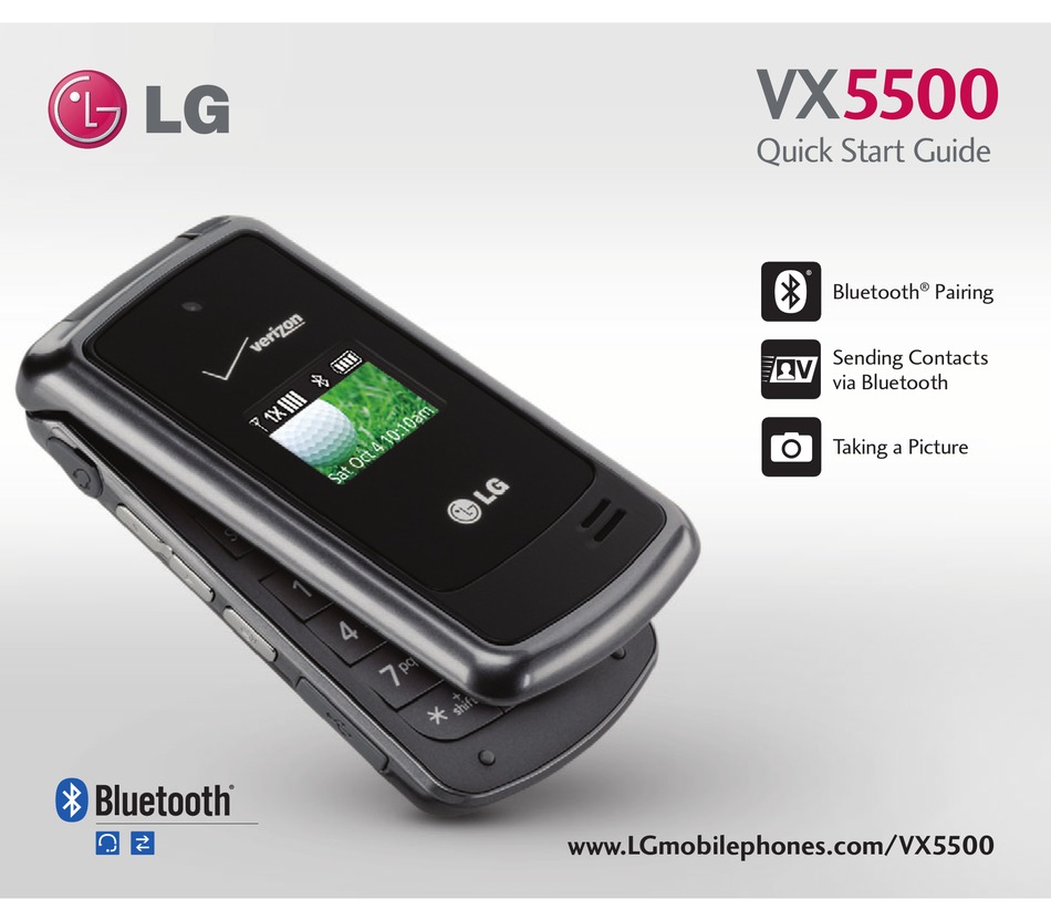 LG VX5500 QUICK START MANUAL Pdf Download | ManualsLib