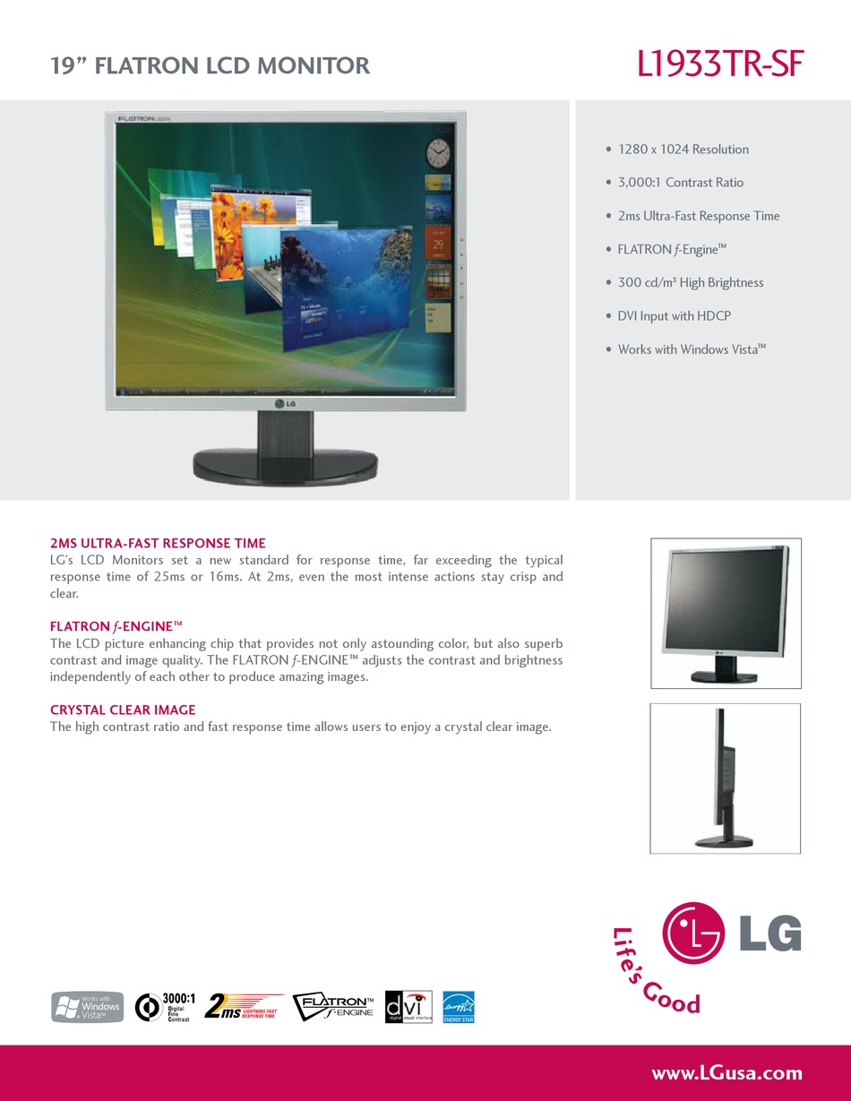 lg flatron l1933tr