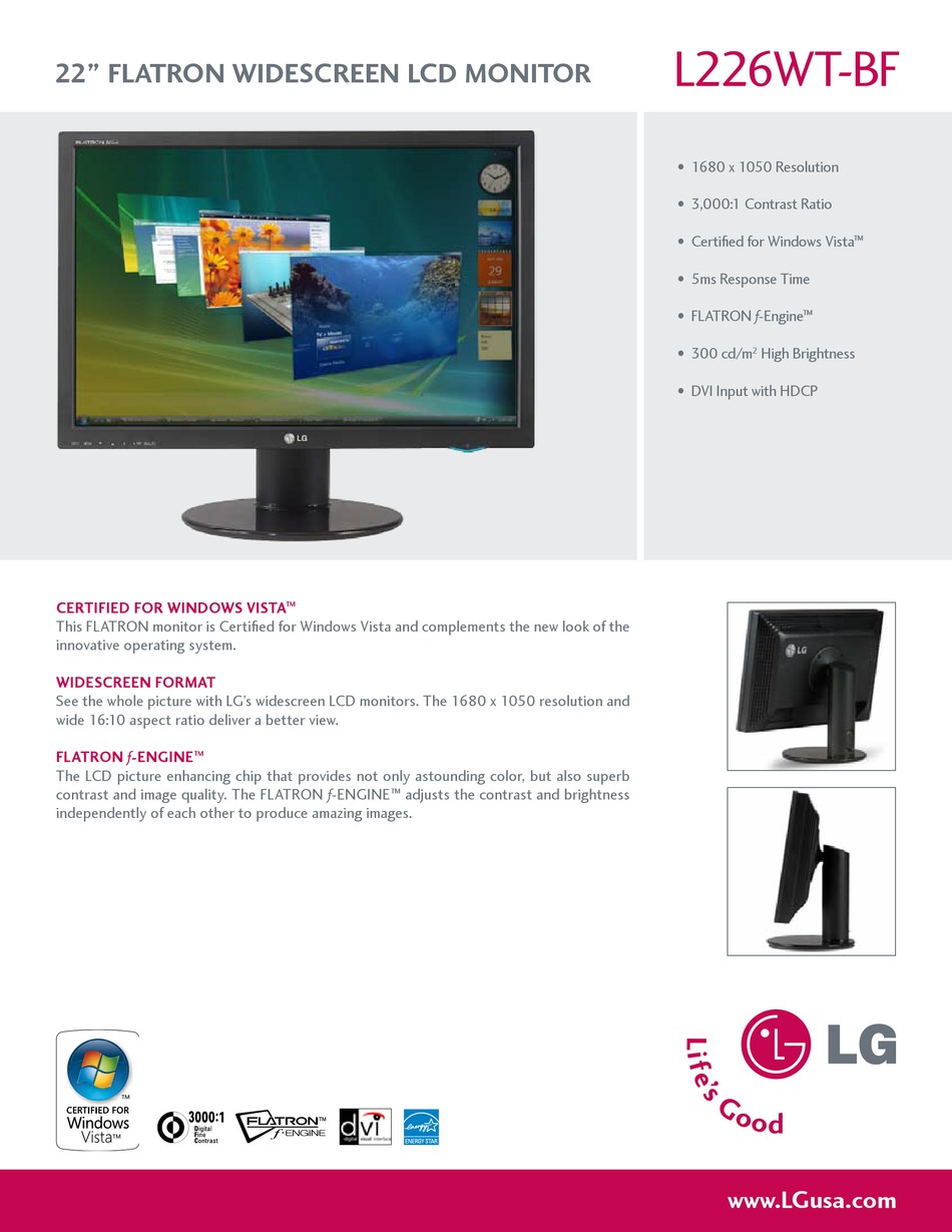 lg flatron l226wt