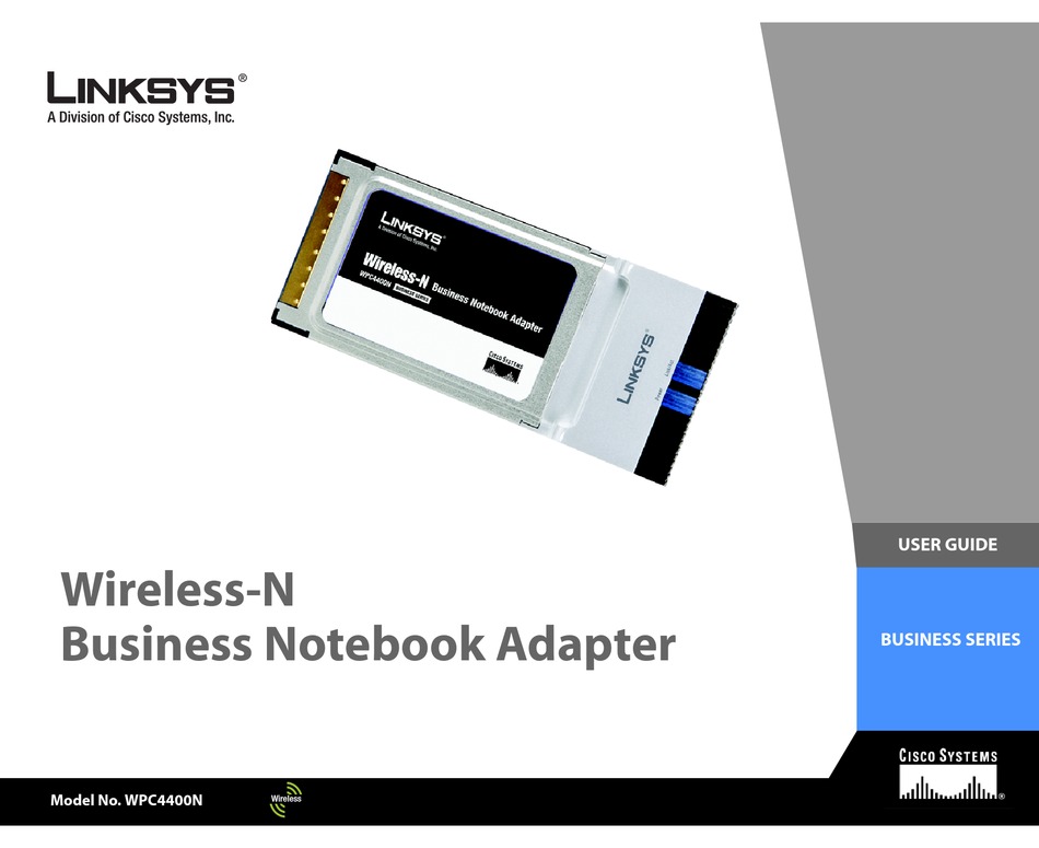 LINKSYS WPC4400N ADAPTER USER MANUAL | ManualsLib