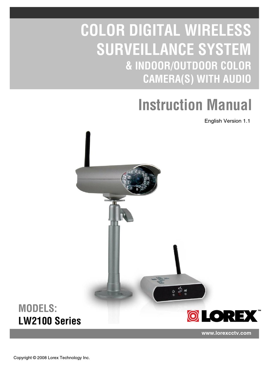 LOREX LW2101 SECURITY SYSTEM INSTRUCTION MANUAL ManualsLib