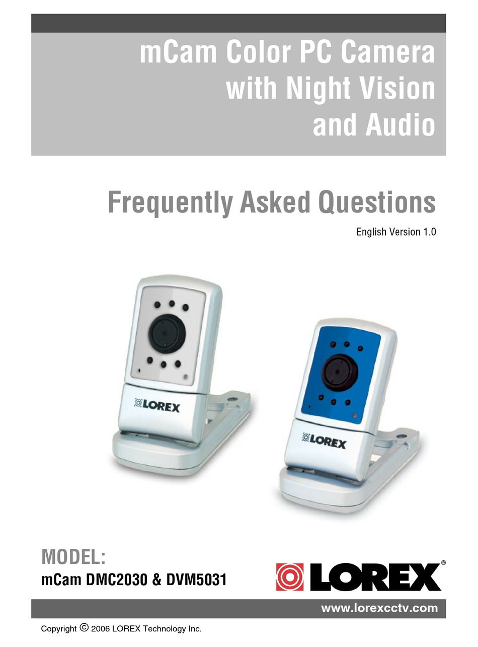 LOREX MCAM DMC2030 FREQUENTLY ASKED QUESTIONS MANUAL Pdf Download