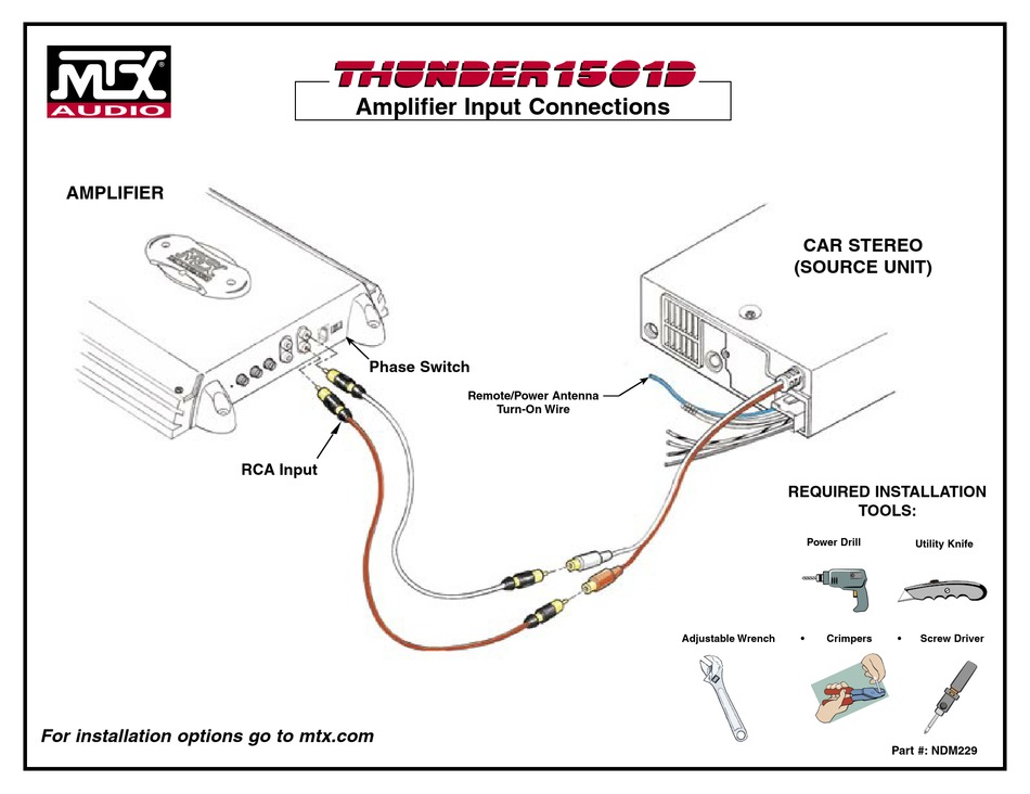 MTX THUNDER 1501D CONNECTING MANUAL Pdf Download | ManualsLib