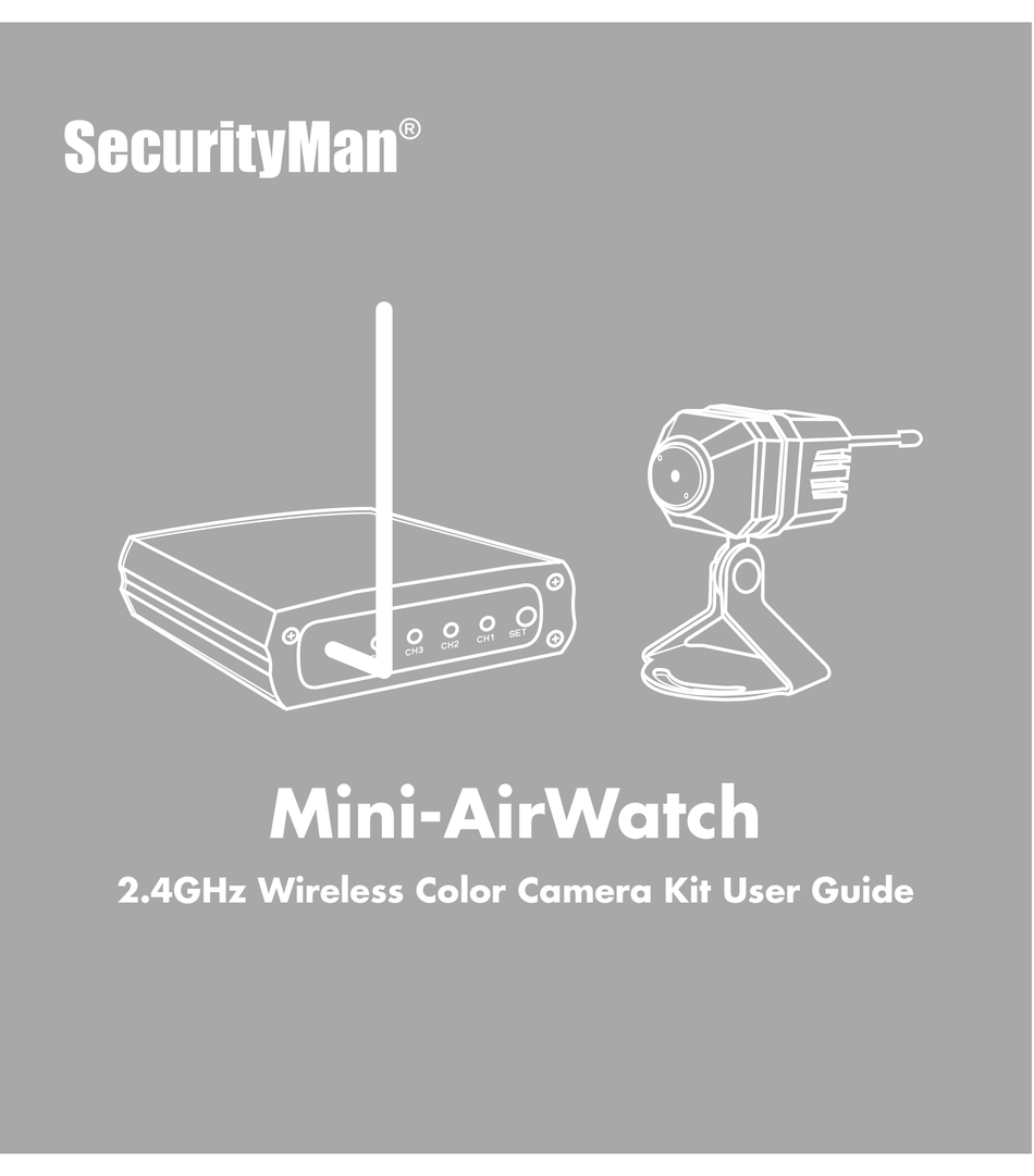 SECURITYMAN 76001C SECURITY CAMERA USER MANUAL | ManualsLib