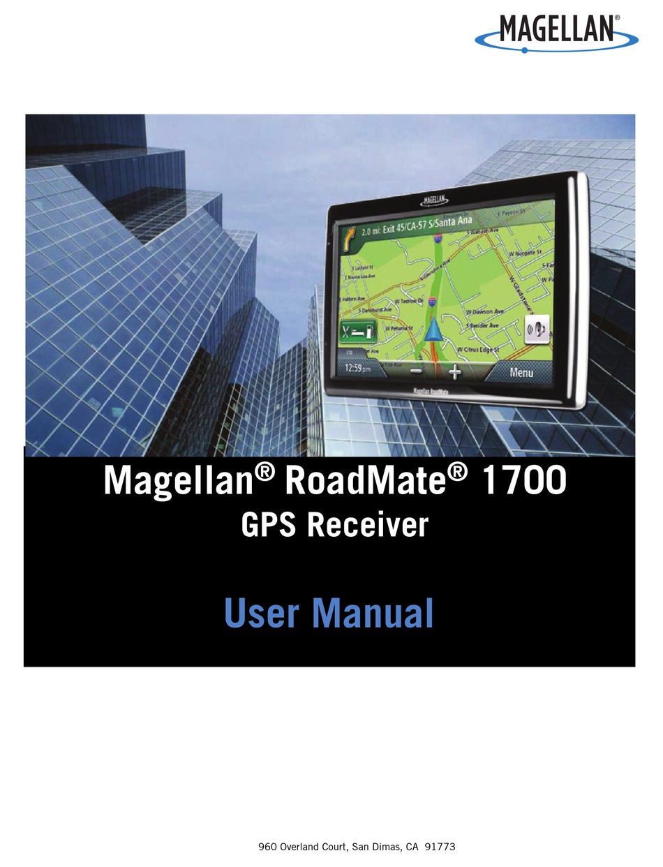 MAGELLAN ROADMATE 1700 GPS USER MANUAL ManualsLib