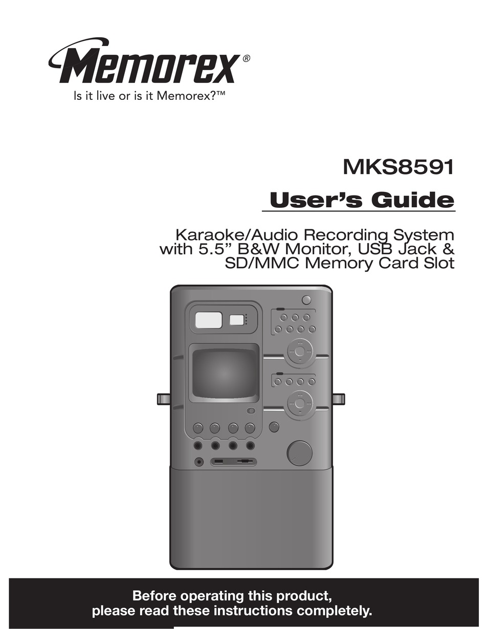 MEMOREX MKS8591 USER MANUAL Pdf Download | ManualsLib