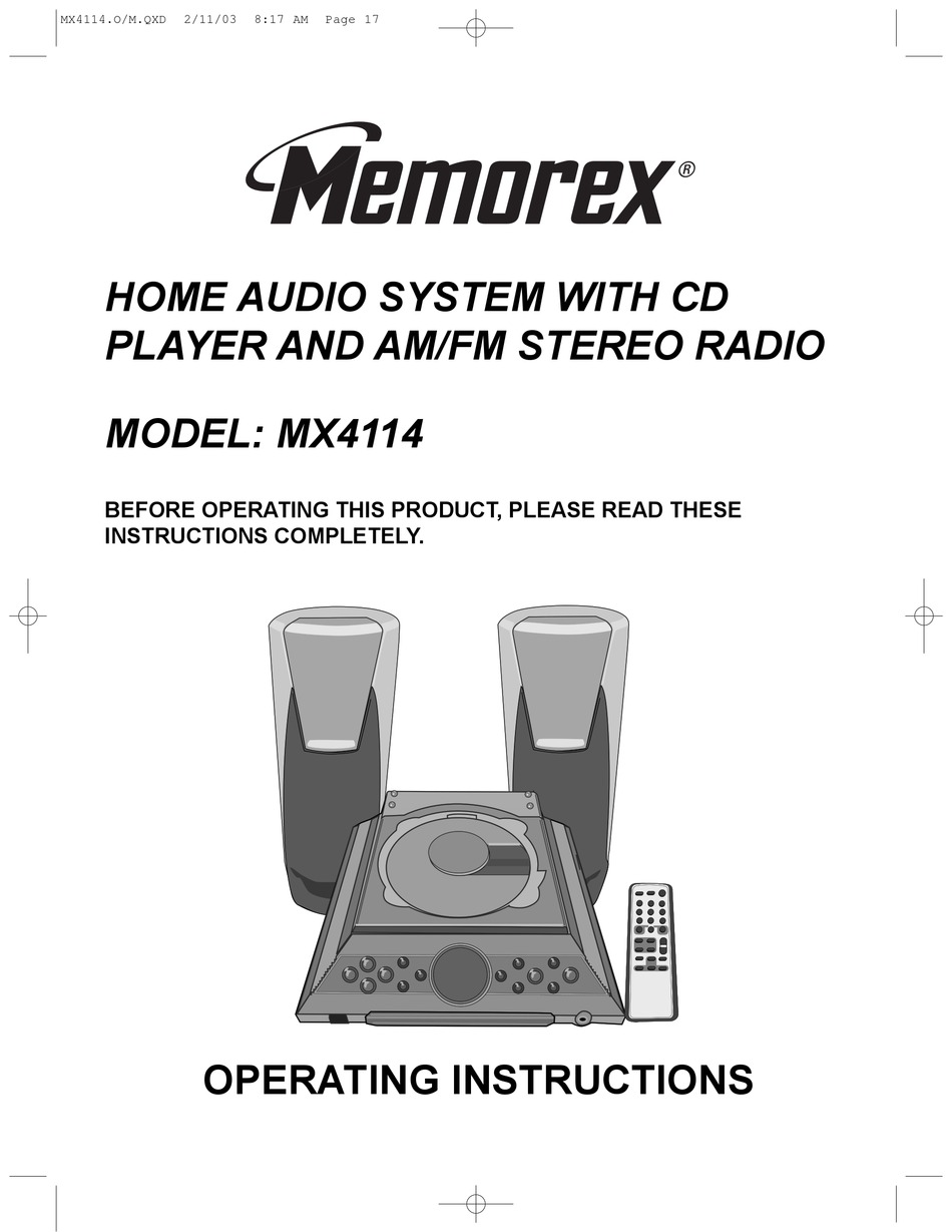 Memorex MX4114 Y2K top CD Player