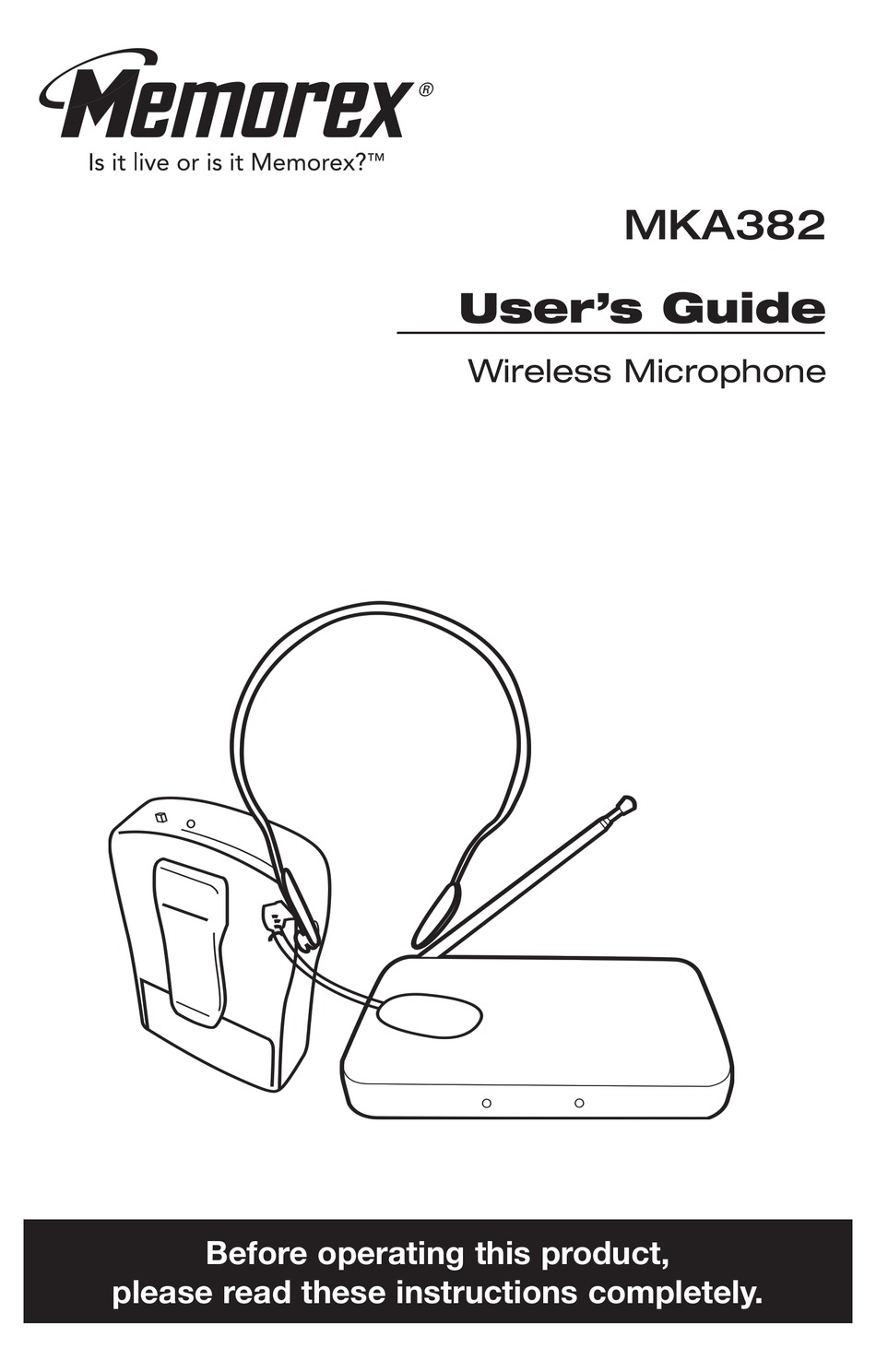 MEMOREX MKA382 MICROPHONE USER MANUAL ManualsLib