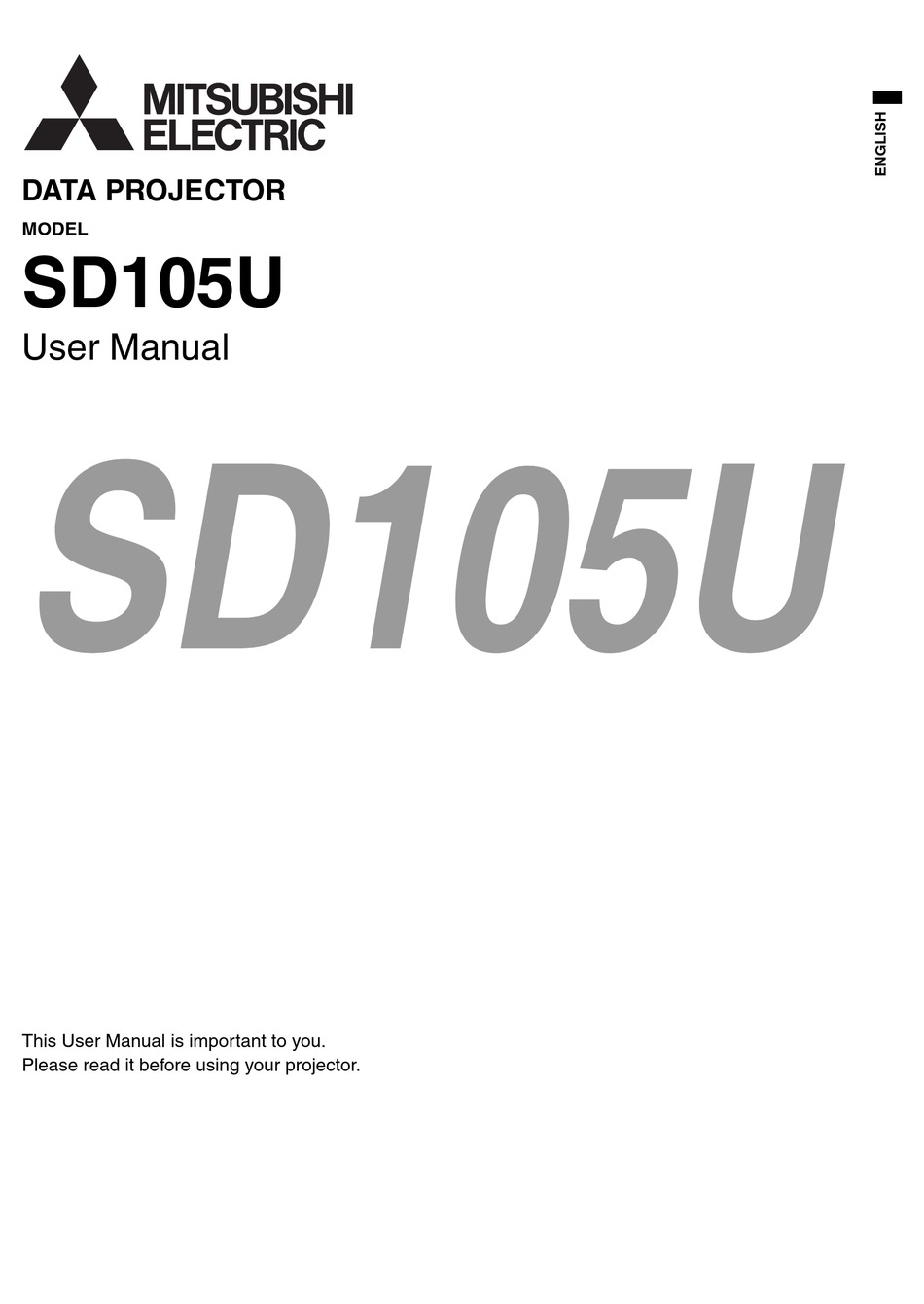 Mitsubishi Sd105u User Manual Pdf Download Manualslib