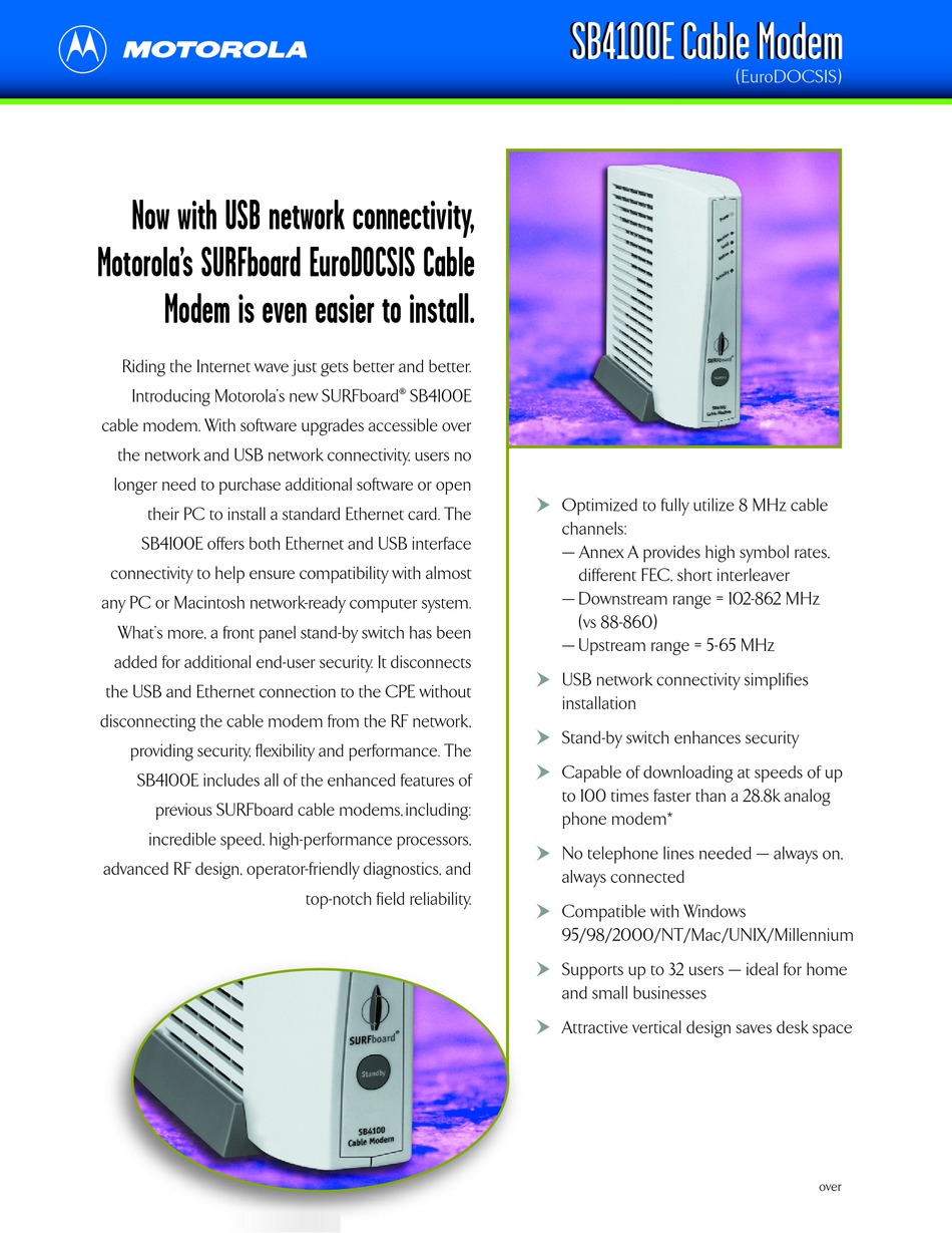 sb4100 cable modem