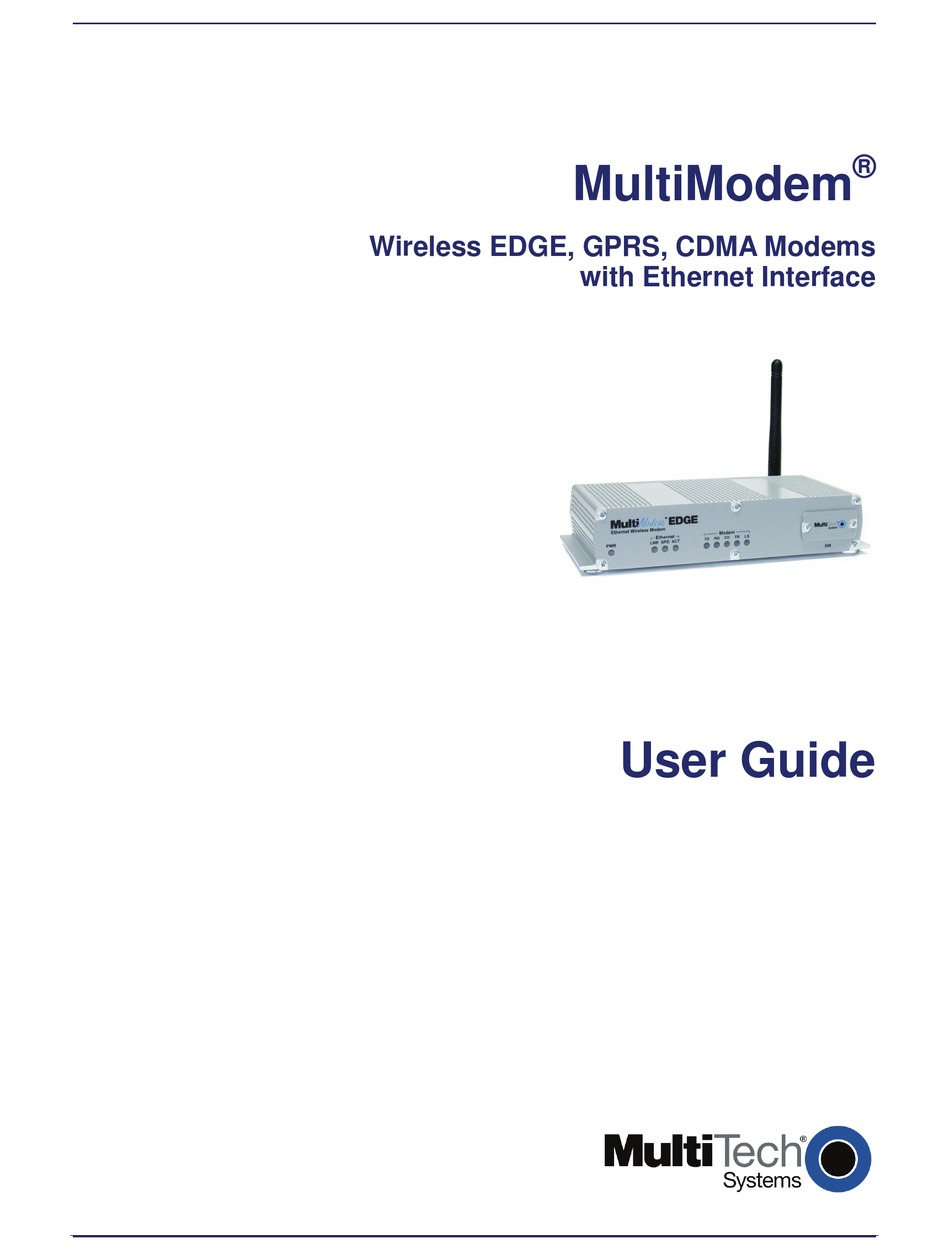 MULTITECH MTCBACENN1 MODEM USER MANUAL ManualsLib