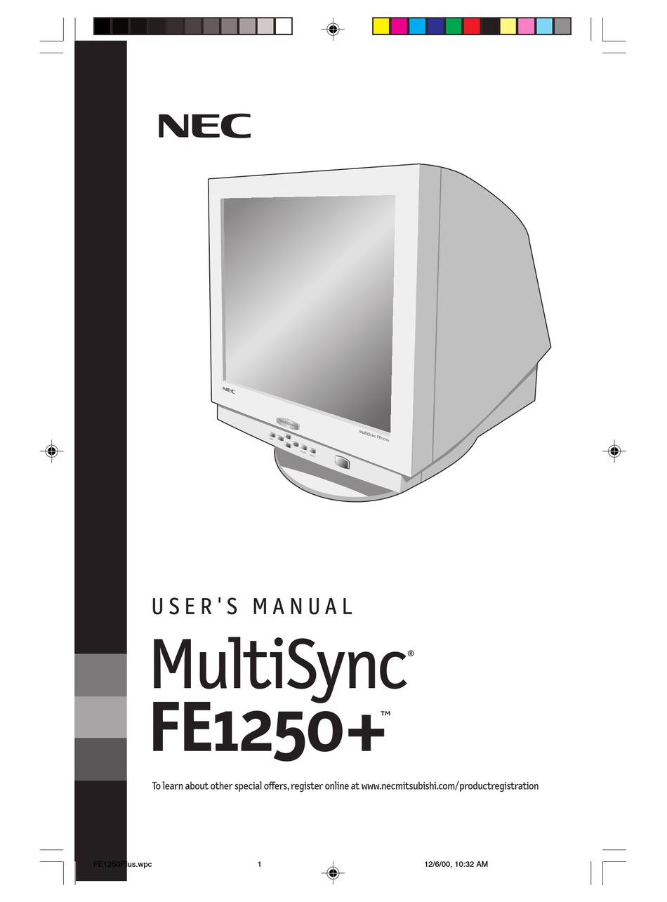 nec multisync fe1250 