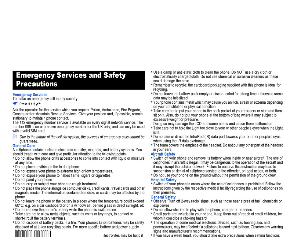 Nec Phones User Manual