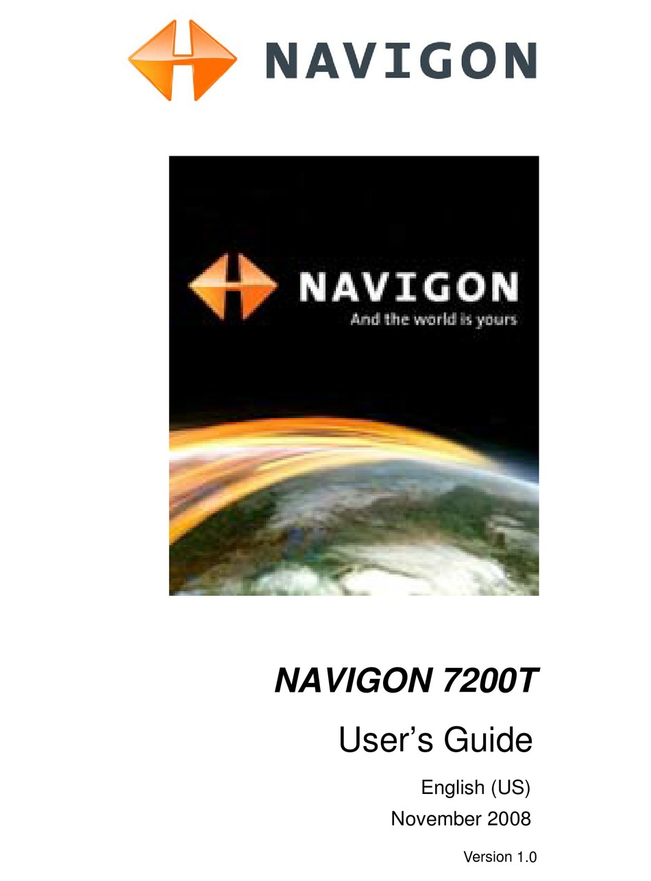 NAVIGON 7200T GPS USER MANUAL ManualsLib