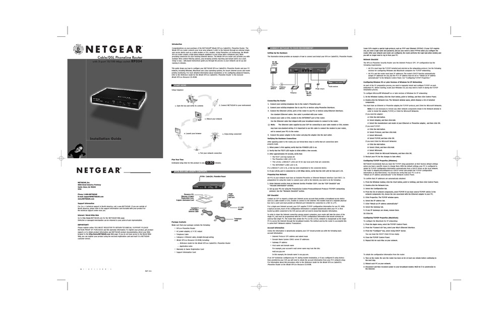 Netgear Rp334 Network Router Installation Manual Manualslib