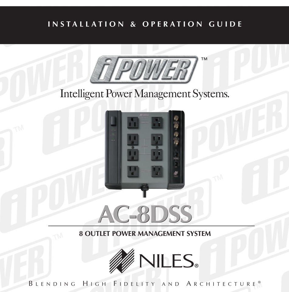 NILES IPOWER AC8DSS UPS INSTALLATION & OPERATING MANUAL ManualsLib