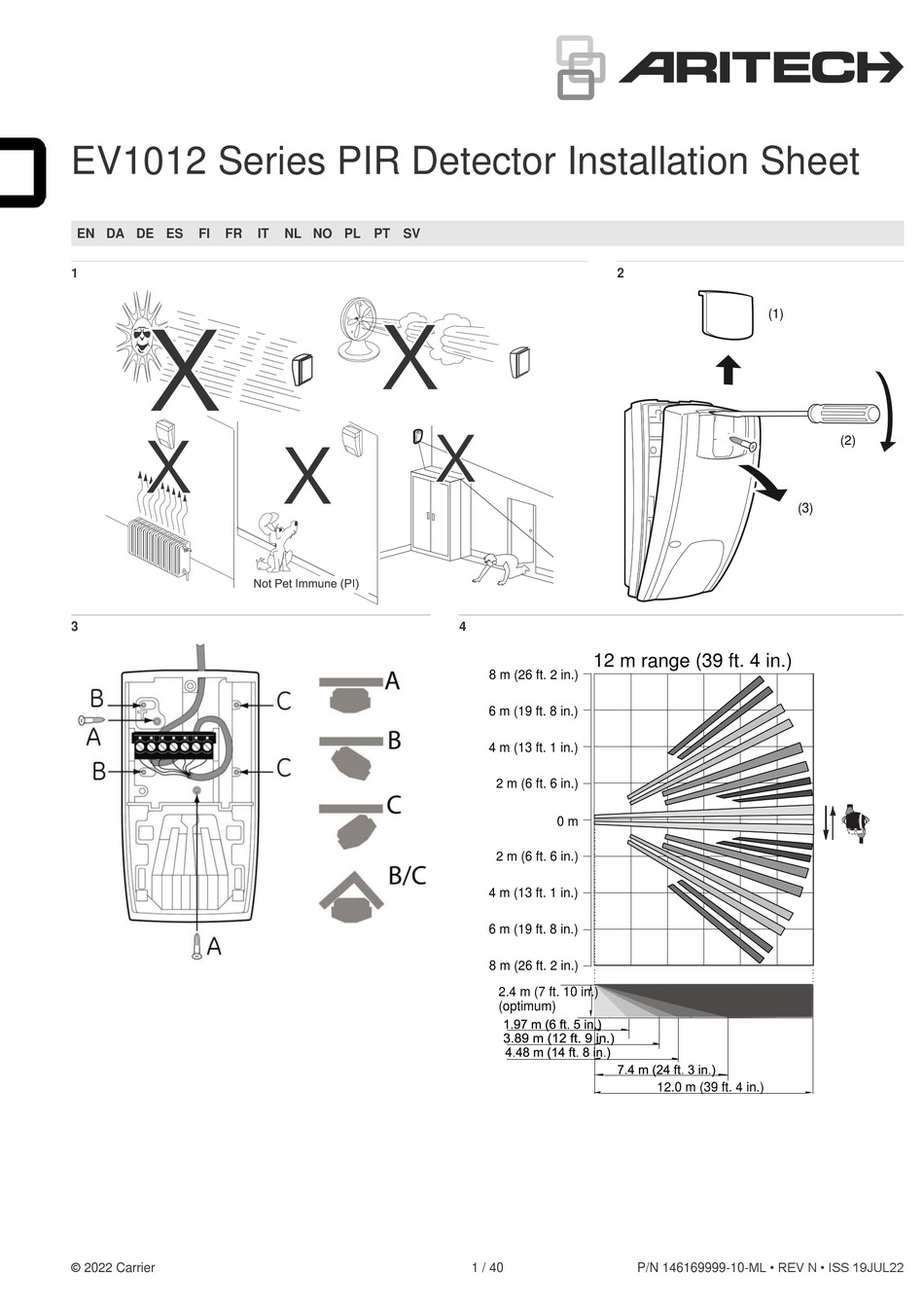 ARITECH EV1012 SERIES INSTALLATION SHEET Pdf Download | ManualsLib