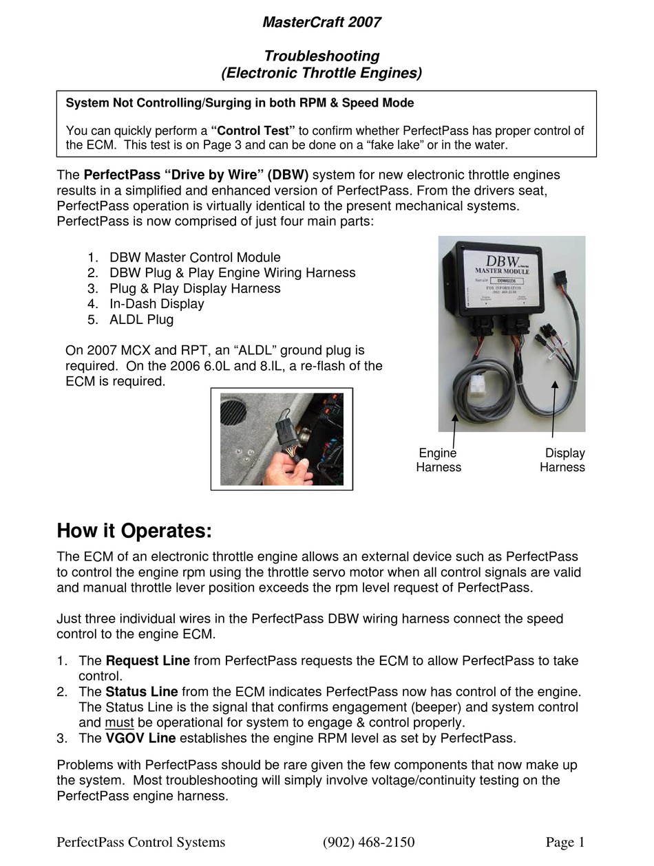 PERFECTPASS MASTERCRAFT 2007 TROUBLESHOOTING MANUAL Pdf Download