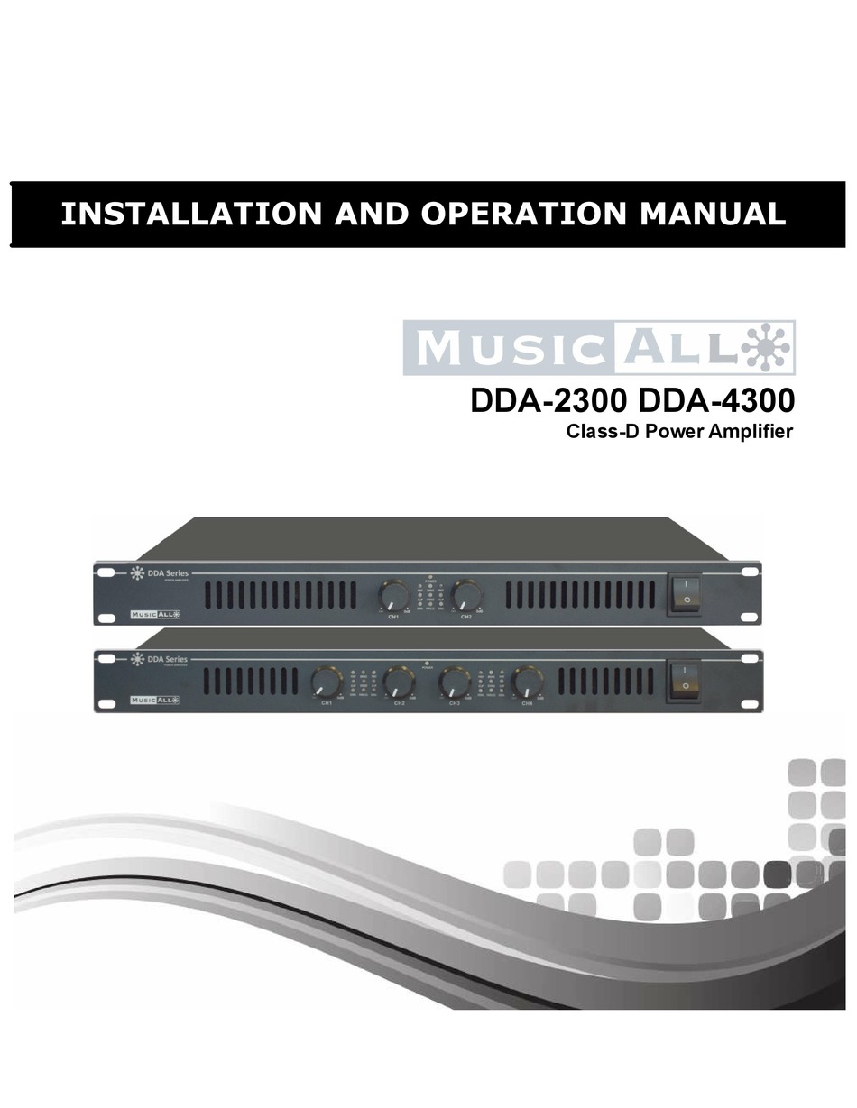 DATEQ DDA2300 INSTALLATION AND OPERATION MANUAL Pdf Download ManualsLib