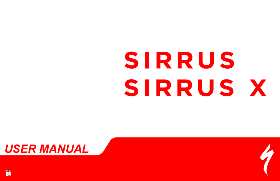 SPECIALIZED SIRRUS 1.0 USER MANUAL Pdf Download ManualsLib