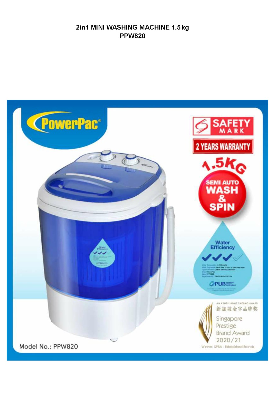 POWERPAC PPW820 MANUAL Pdf Download ManualsLib