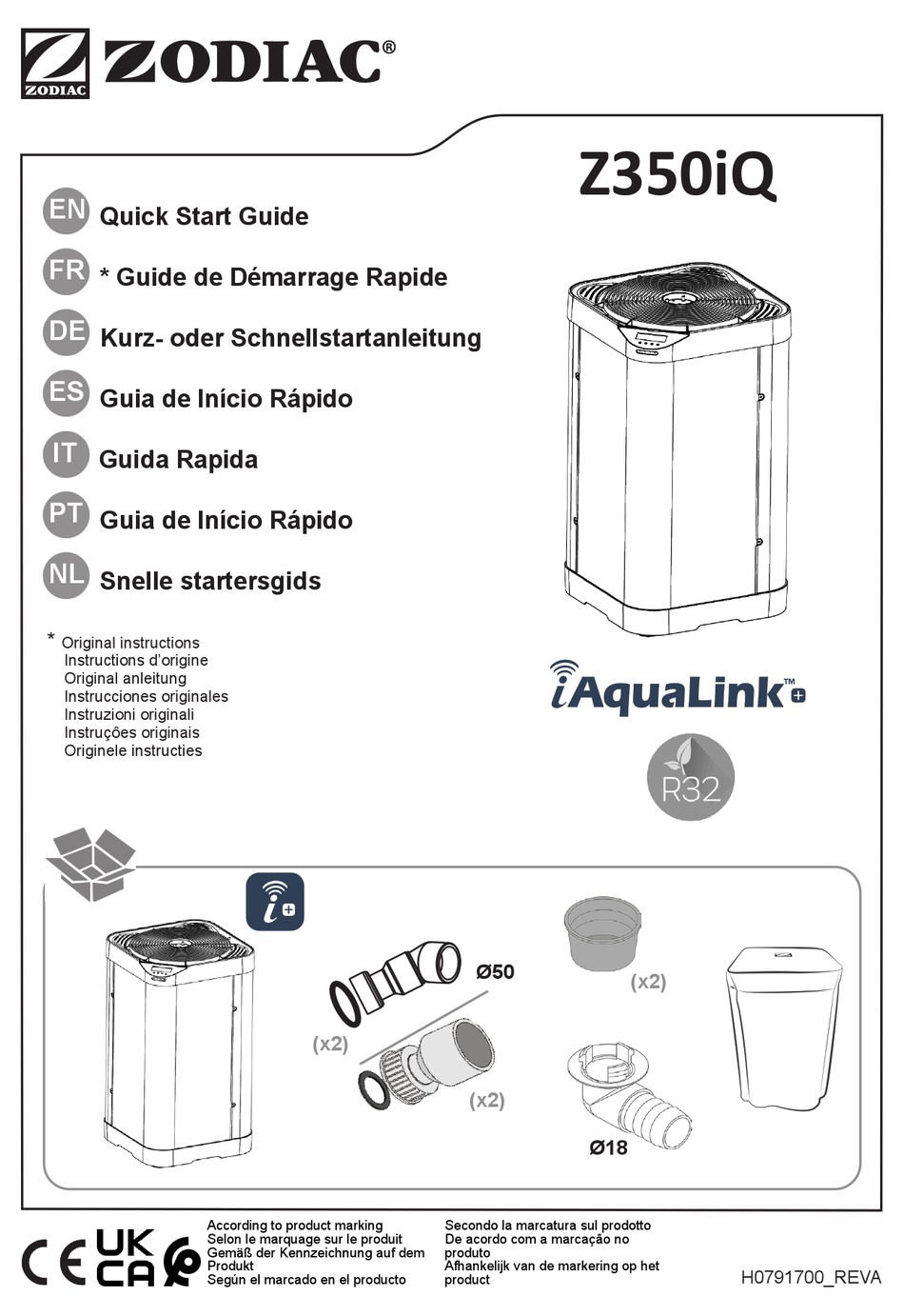 ZODIAC AQUALINK Z350IQ QUICK START MANUAL Pdf Download ManualsLib