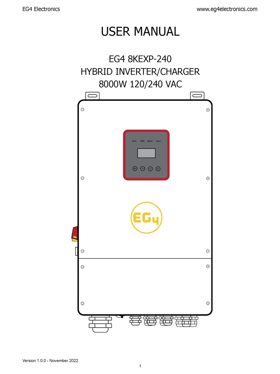 EG4 8KEXP240 USER MANUAL Pdf Download ManualsLib