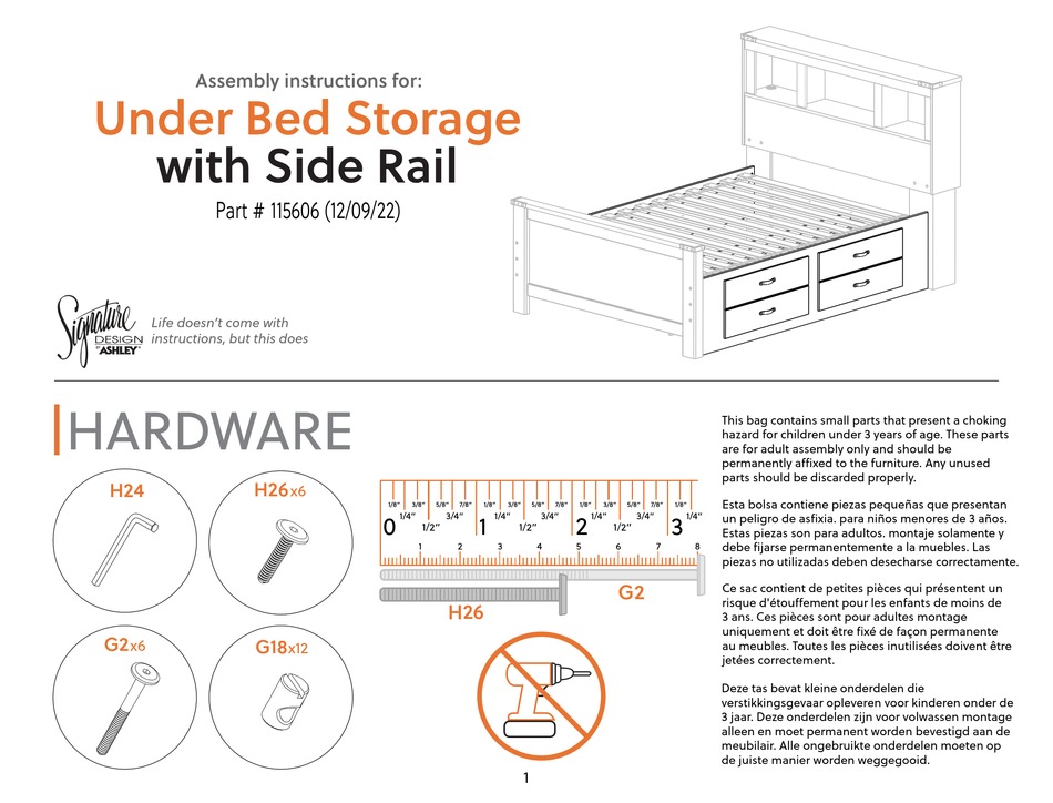 ASHLEY SIGNATURE 115606 ASSEMBLY INSTRUCTIONS Pdf Download ManualsLib