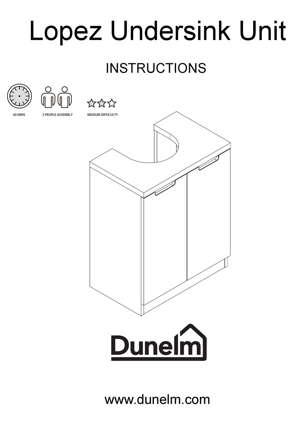 DUNELM LOPEZ INSTRUCTIONS MANUAL Pdf Download ManualsLib